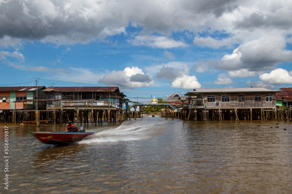Kampong Ayer, world's largest floating village, Bandar Seri Begawan, Brunei