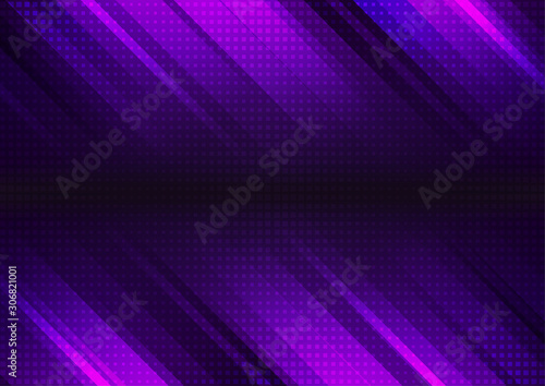 Dark violet hi-tech geometric abstract background. Vector design illustration