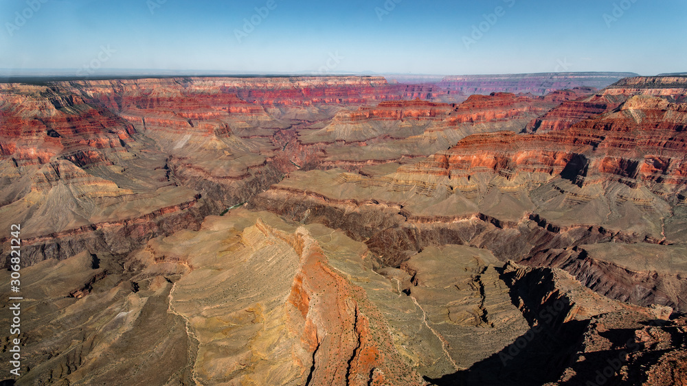 Aerial view of the Grand Canyon froma an helicopter