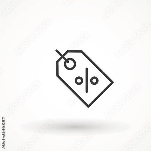 Price tag icon. Sale Label Price Tag Icon Pictogram Isolated Vector. Discount ecommerce shopping
