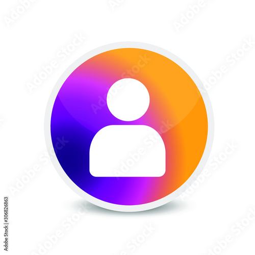 User icon vector logo art