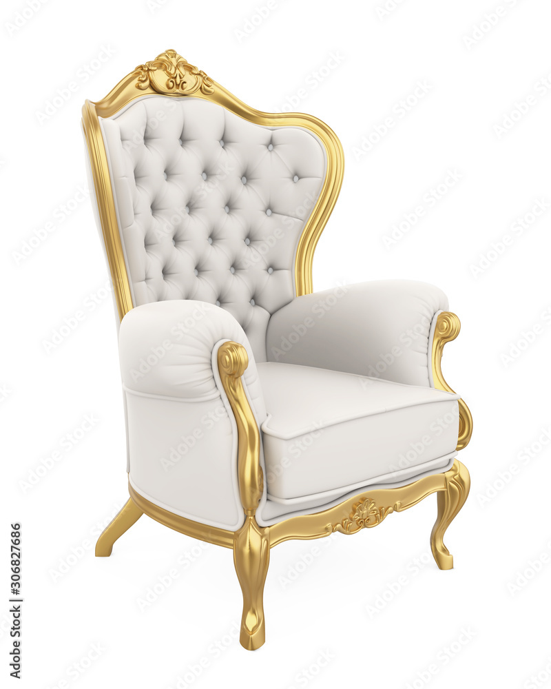 Fototapeta premium Throne Chair Isolated