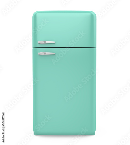 Fotografia Retro Refrigerator Isolated