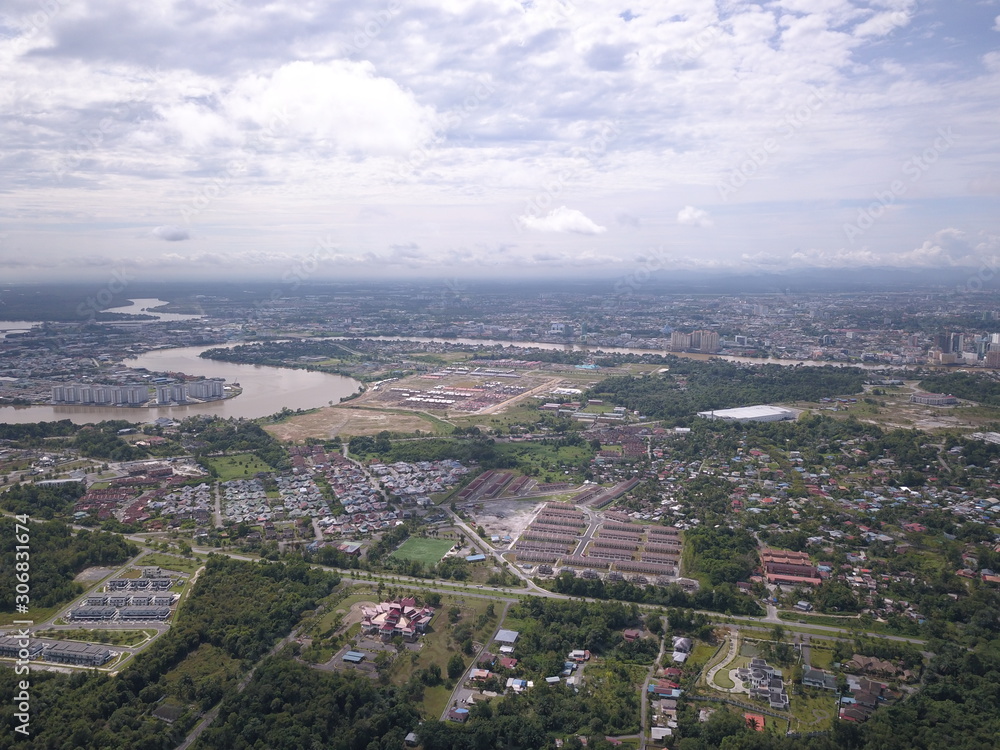 Kuching, Sarawak / Malaysia - December 1 2019: The Outdoor Sarawak State Stadiums where all the national outdoor sports and events take place