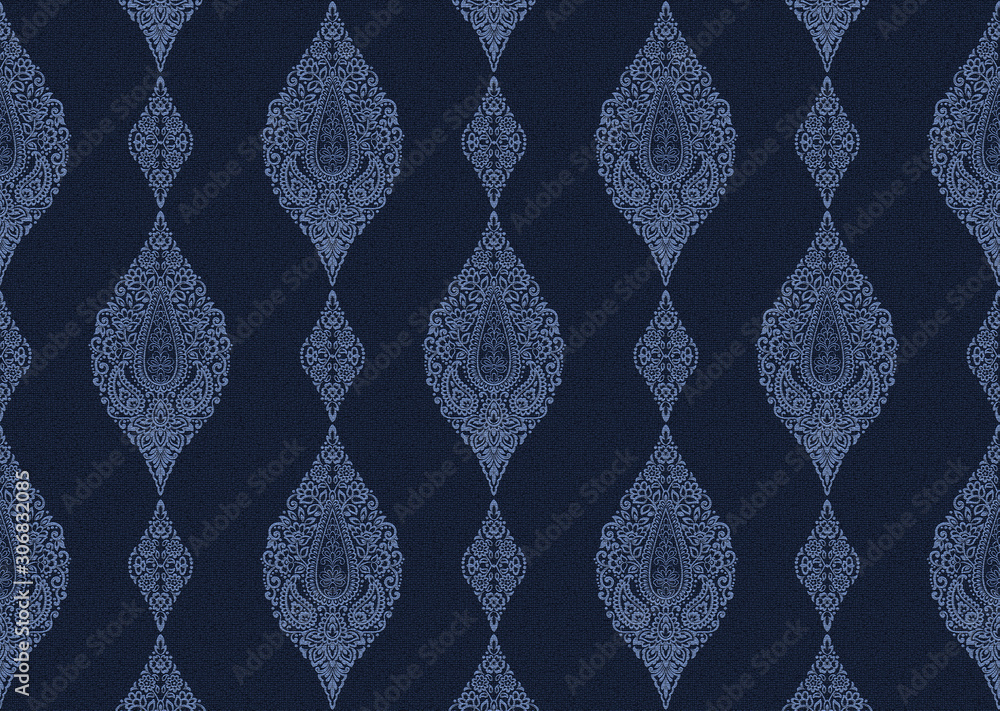 Classic paisley pattern, wallpaper pattern Classic paisley pattern, wallpaper pattern