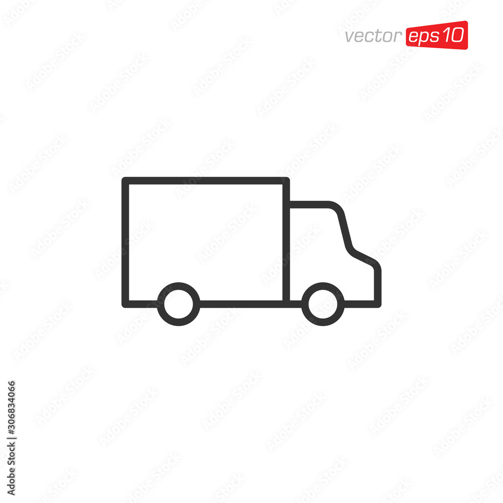 Truck Delivery Icon Design Illustration Truck Delivery Icon Design Illustration