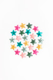 Decorative stars holiday composition