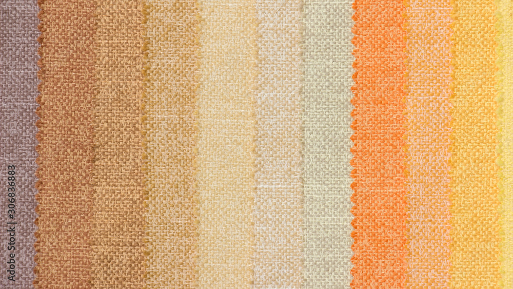 Fototapeta premium Colorful fabric background, A stack of colorful fabric.