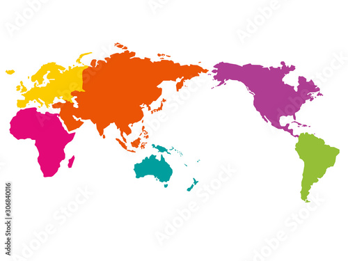 世界地図 エリア別区分