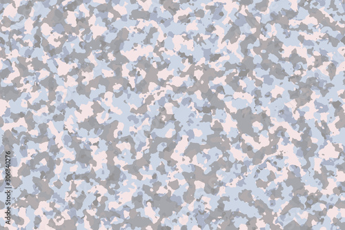 Earth Color Camouflage (Blue River, Gray Gravel Soil, White Sand), Fashion pattern for use in designing suitable for outdoor work, Traveler clothing and others. Inspired by Topography of the world.