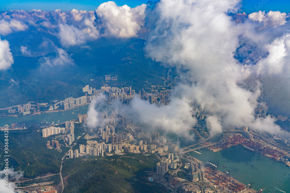 Aerial view of the Tsing Yi area