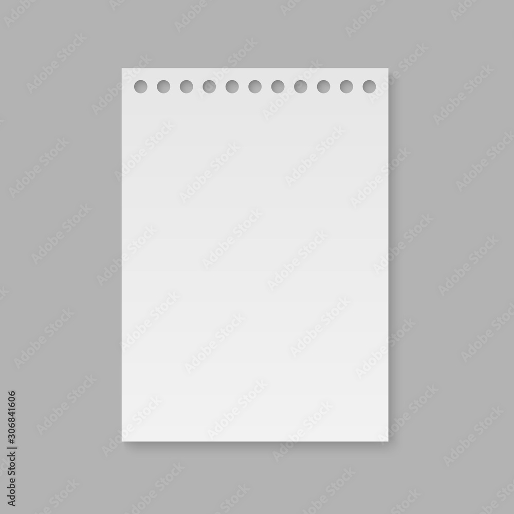 realistic notebook paper page realistic notebook paper page