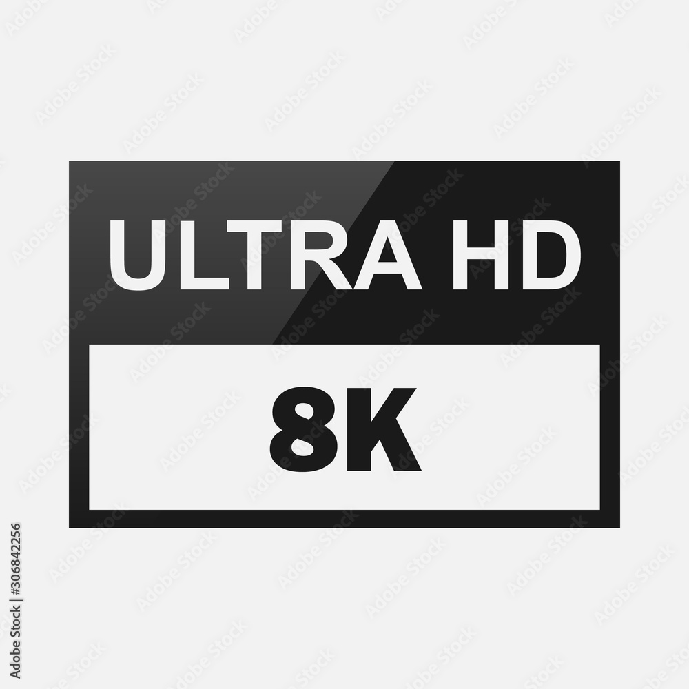 High definition resolution sign High definition resolution sign