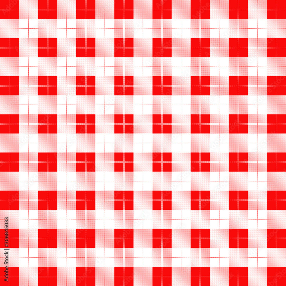 Tartan red and white seamless pattern. Tartan red and white seamless pattern.