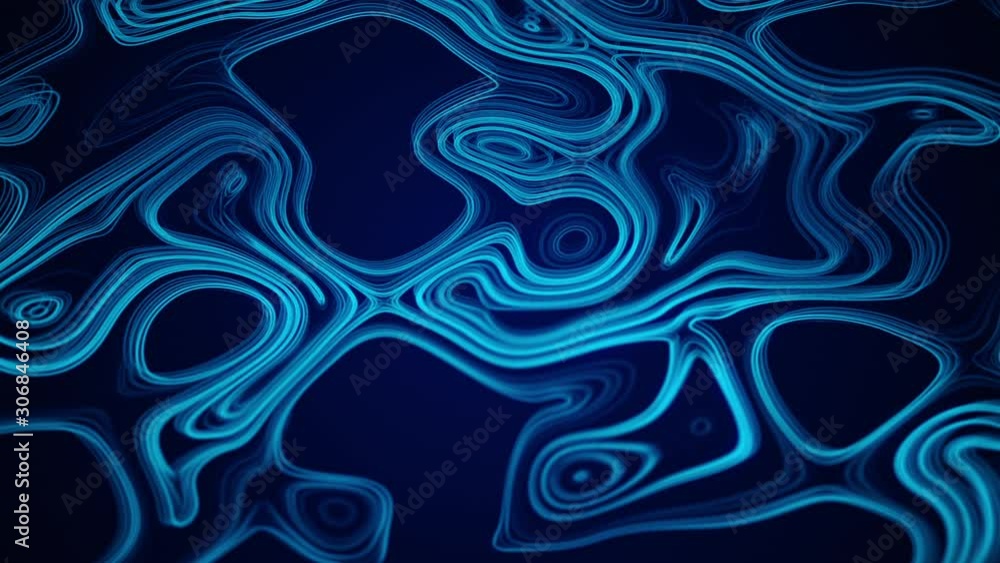 Abstract background with animation of morphing shapes as topographic map. Animation of seamless loop. Abstract background with animation of morphing shapes as topographic map. Animation of seamless loop.