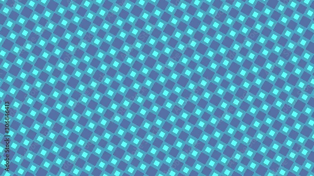Graphic pattern of colored rhombuses and squares linked together with a stroboscopic and hypnotic effect, while rotating clockwise and increasing in size Graphic pattern of colored rhombuses and squares linked together with a stroboscopic and hypnotic effect, while rotating clockwise and increasing in size