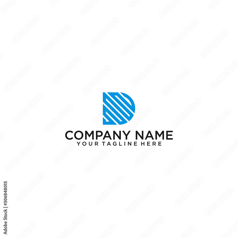 Fototapeta premium Letter D Logo Template Vector. D logo vector. D symbol vector