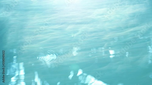 Blue motion vapor of water from nature.