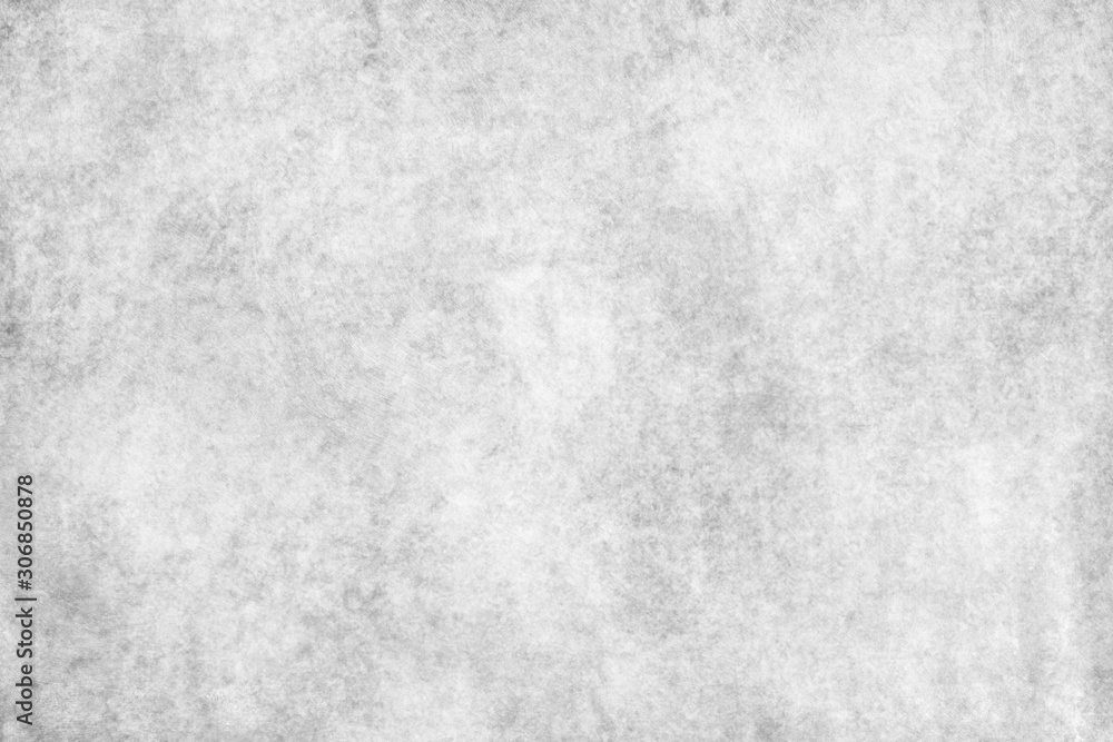 Naklejka premium Concrete wall white grey color for background. Old grunge textures with scratches and cracks. White painted cement wall texture.