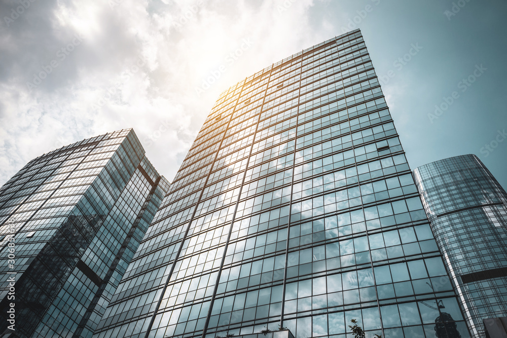 Fototapeta premium Low angle shot of modern architecture