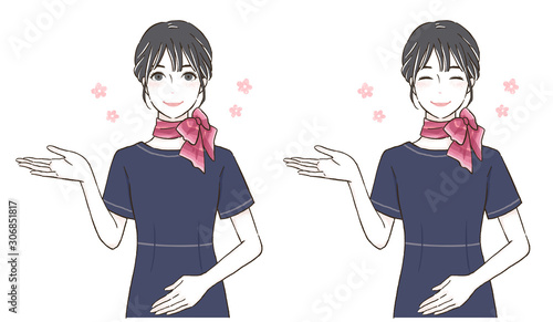 受付嬢 Stock イラスト Adobe Stock