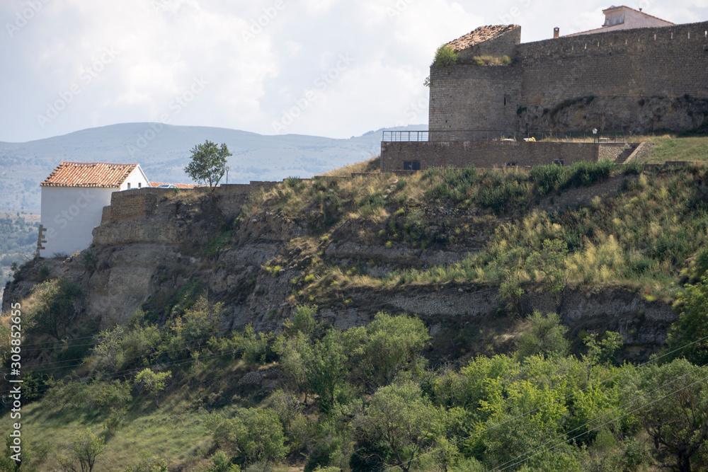Castlel in Morella Castellon province Spain