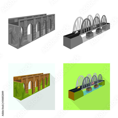 Vector design of connection and design sign. Collection of connection and side stock symbol for web.