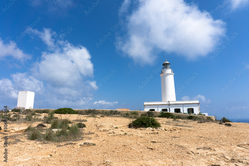La Mola cape in Formentera island Spain