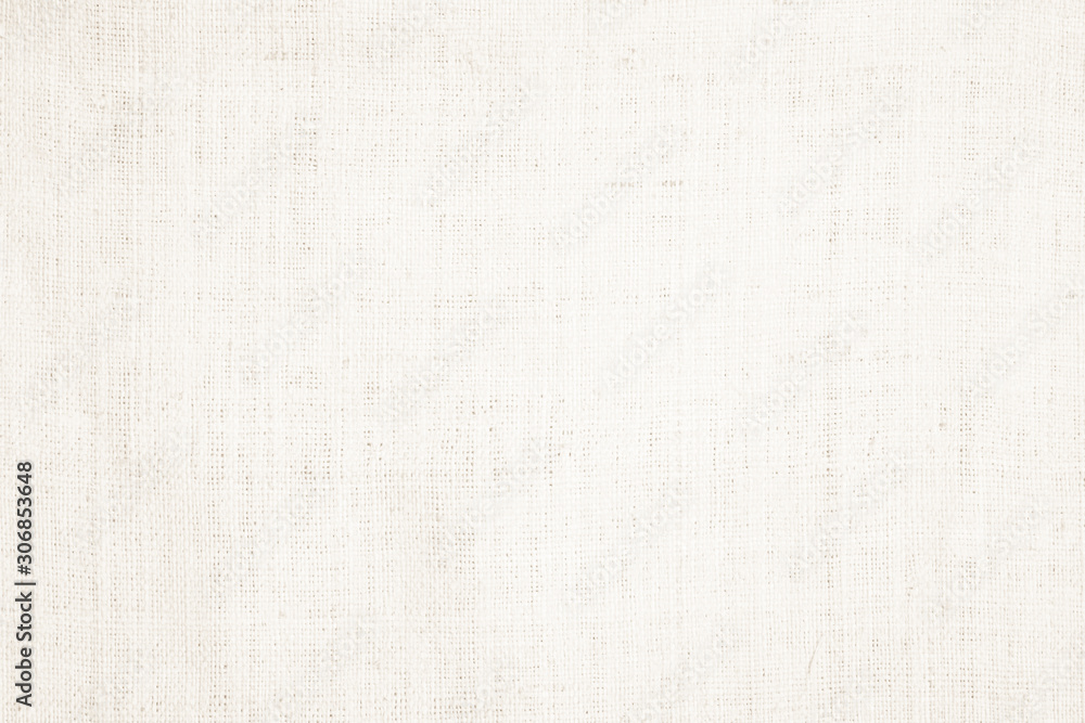 Fototapeta premium Cream abstract cotton towel mock up template fabric on background. Cloth Wallpaper of artistic grey wale linen canvas. Cloth Blanket or Curtain of pattern and copy space for text decoration.