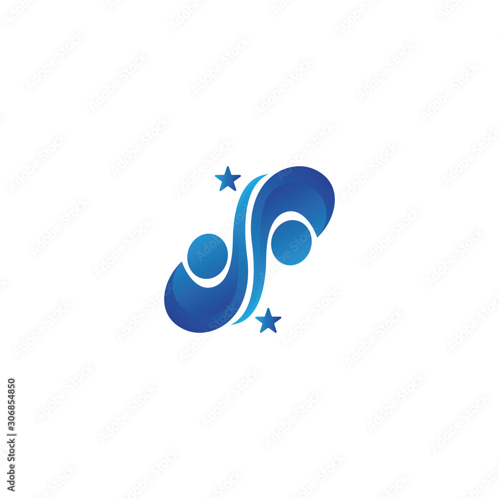 Fototapeta premium Social Network Team Partners Family Friends logo design vector