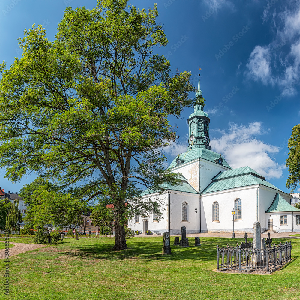 Karlshamn Karl Gustavs Church and Tree