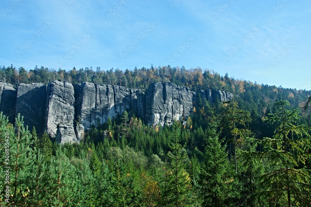 Czech Republic-view of the Martin Cliffs in the Teplice Rocks