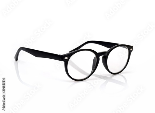 Glasses isolated on white background for applying on a portrait