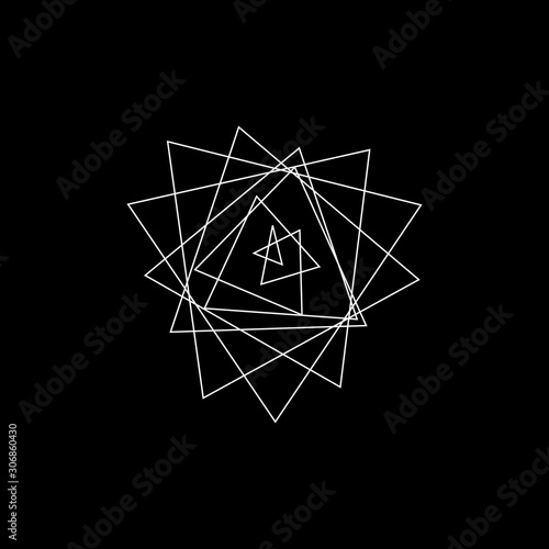 Abstract geometric shape of...