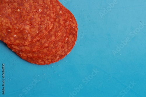 slices of chorizo from Pamplona