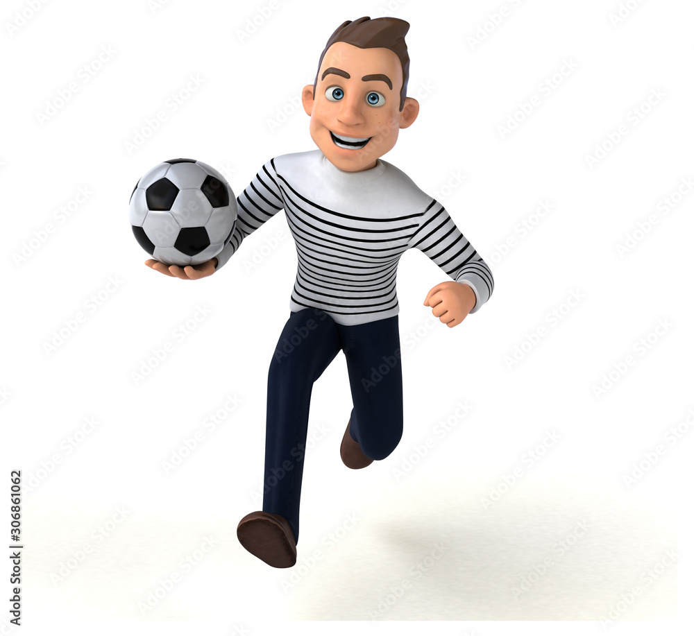 Fun 3D cartoon casual character Fun 3D cartoon casual character