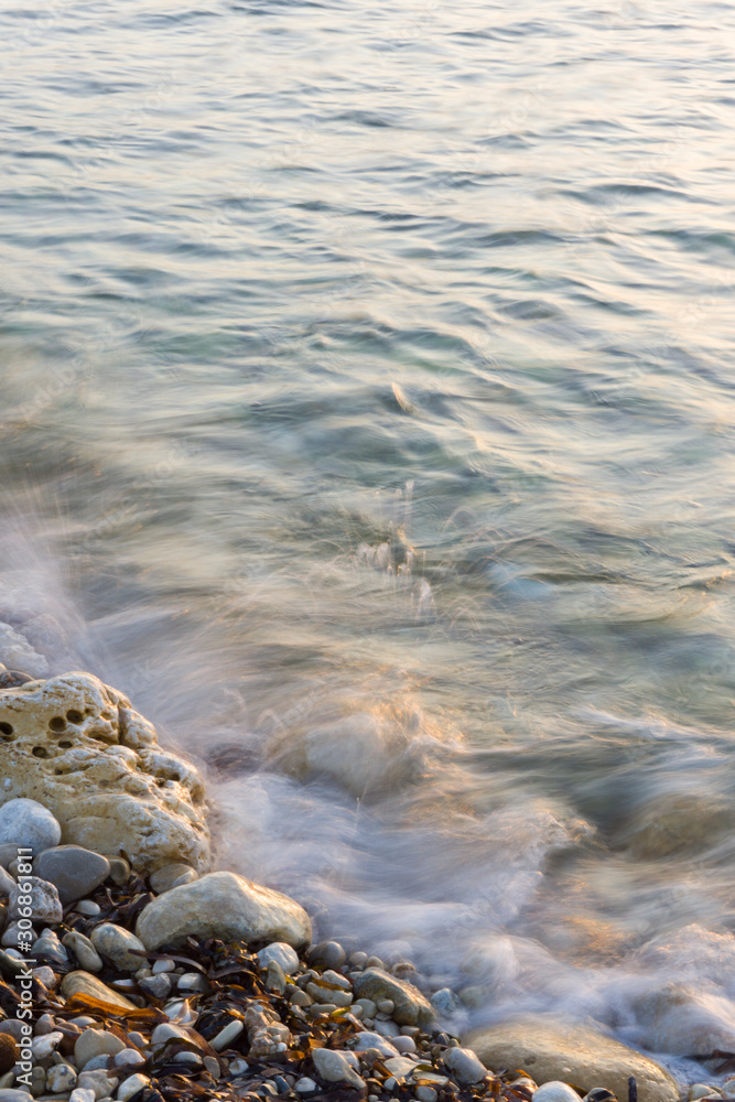 Sunset in Denia Almadrava beach Alicante Spain