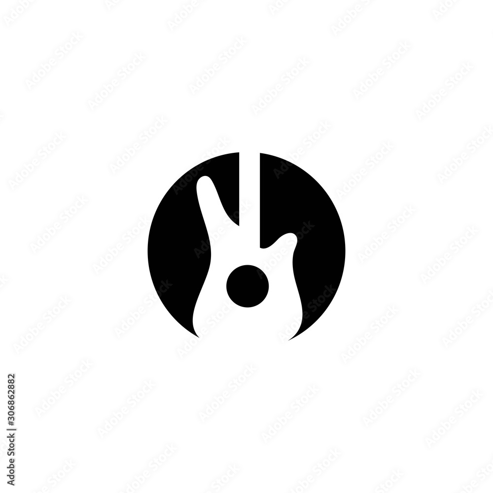 Guitar icon Vector Illustration design Logo Guitar icon Vector Illustration design Logo