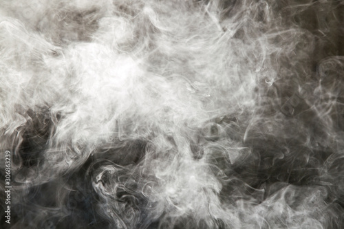 Photos smoke clouds from a smokehouse
