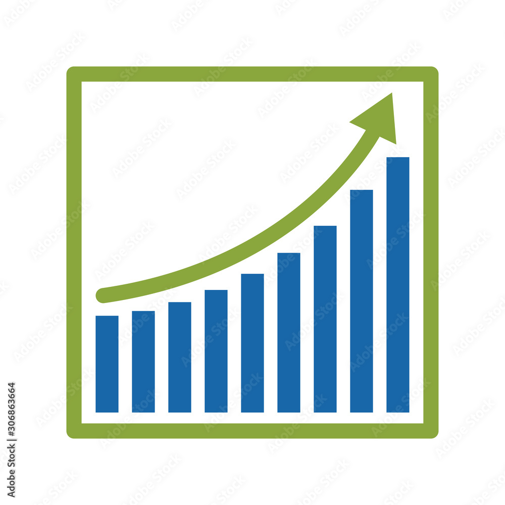 vector bar chart illustration, business graph. data growth diagram vector bar chart illustration, business graph. data growth diagram