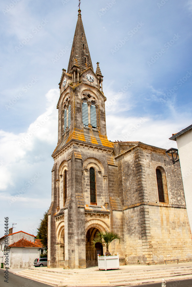 Château d'Oléron. Eglise Notre-Dame de l'Assomption.  Charente-Maritime. Nouvelle-Aquitaine