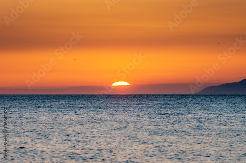 Sunset on the Black sea.