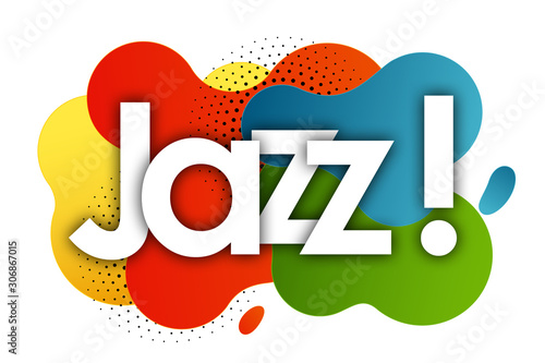 Photography jazz in color bubble background