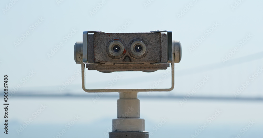 Tourist Binocular for viewing the city Tourist Binocular for viewing the city