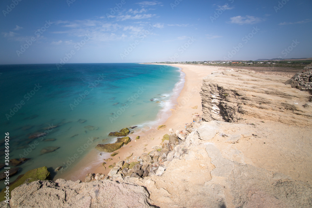 Trafalgar cape in Canos de Meca Barbate Cadiz Andalusia Spain Trafalgar cape in Canos de Meca Barbate Cadiz Andalusia Spain