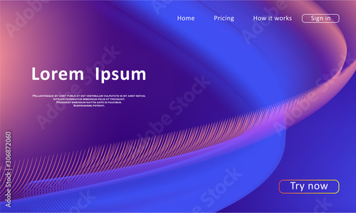 Landing page for a website