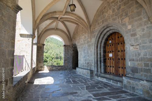 Church in Roncal villlage Navarre Spain