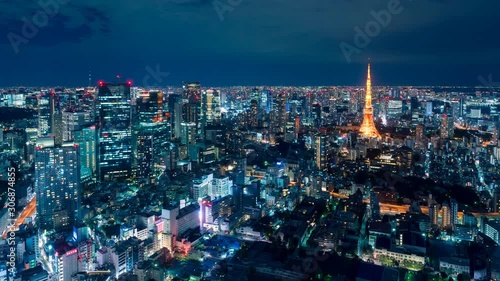 Wallpaper Mural 東京風景・タイムラプス Torontodigital.ca