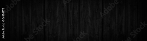 old black rustic dark wooden texture - wood background panorama long banner