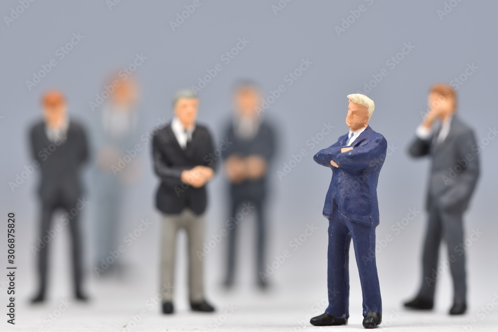 mini business men standing mini business men standing